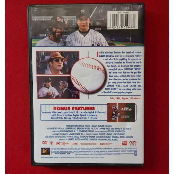 DVD Movie The Scout Albert Brooks, Brendan Fraser 1994 PG-13 - Picture 2 of 2
